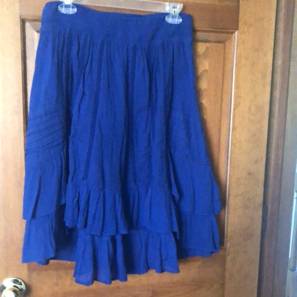 HD in Paris Blue Tiered Skirt